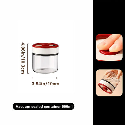 Coffee Sealed Jar, Negative Pressure Vacuum Jar, Glass Storage Jar, Tea, Grains, and Miscellaneous Grains Storage Jar