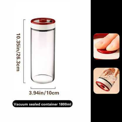 Coffee Sealed Jar, Negative Pressure Vacuum Jar, Glass Storage Jar, Tea, Grains, and Miscellaneous Grains Storage Jar